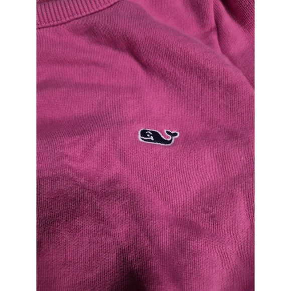 Vineyard Vines Girls Pink Knit Dress SizeM (10-12)Tiered Cotton Blend Whale Logo - Picture 2 of 6